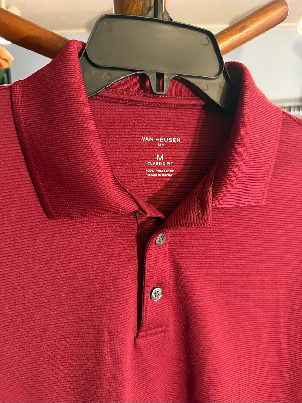 Van Heusen Men's Wine Red Polo Shirt